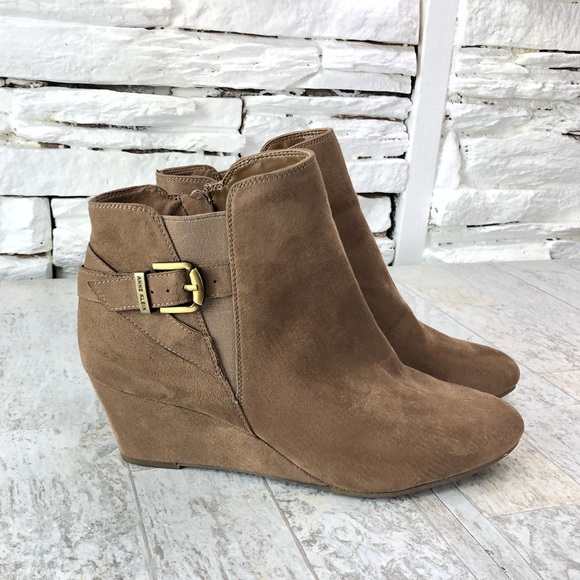 anne klein admina wedge bootie